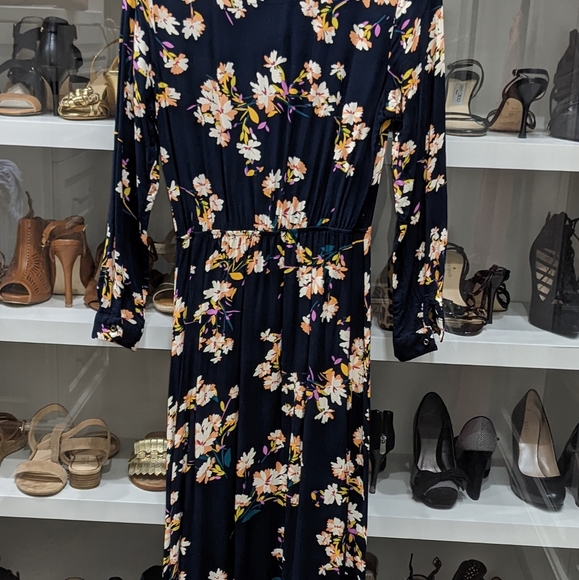 Navy floral maxi dress - Picture 3 of 3